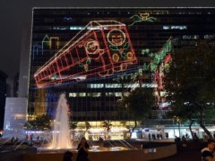 香港尖沙咀闪亮圣诞节灯饰