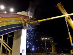 北京重建彩虹门 将霓虹灯改为LED灯