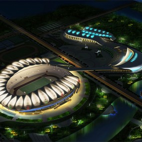 安庆体育中心-体育照明工程