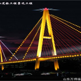济南市纬六路道桥-户外照明工程