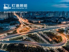 道路亮化照明的路灯点缀